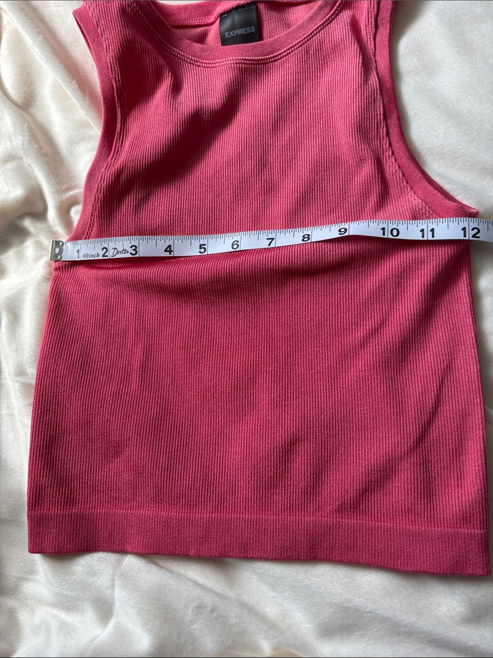 Express Coral pink Ribbed Tank - Picture 11 of 11